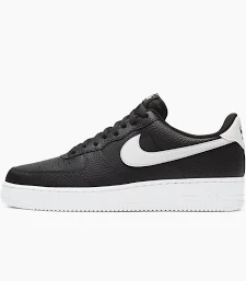 Black/ White Nike Tick Unisex Sneakers Nike Air Force 1 Shoes