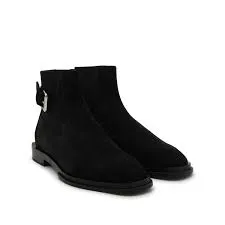 black suede men's Chelsea boot